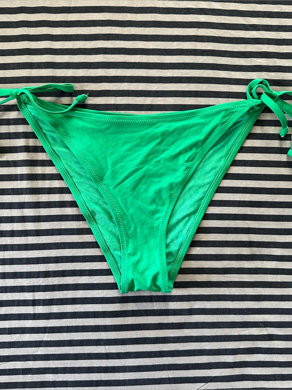 H&M Bright Green Tie-Side Bikini Bottoms